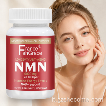 Shecome NMN integra le capsule antietà per il metabolismo energetico